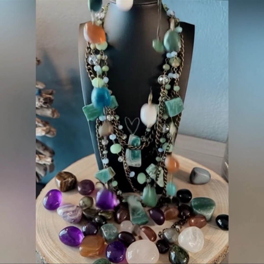 💎RANDOM PULLS OF GEMSTONE/NATURAL STONE BRACELET/NECKLACE & MORE GEMZ💎 - Picture 2 of 4